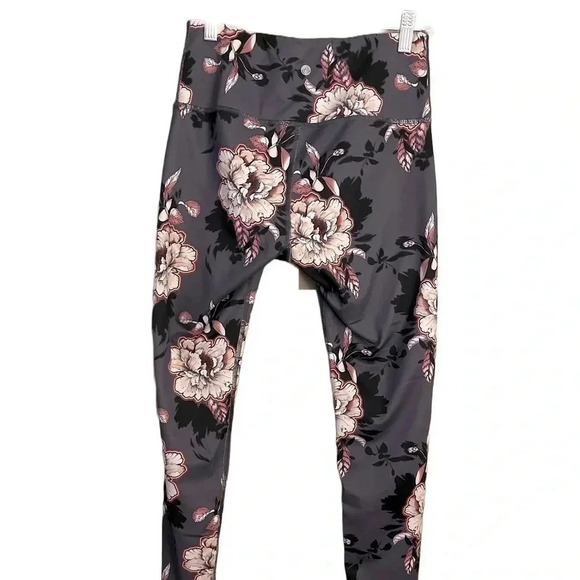 Apana Floral Yoga Pants Leggings Workout Athleisure Contemporary Size S - Picture 2 of 4